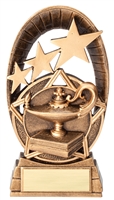 Radiant Star<BR> Lamp Trophy<BR> 6.5 Inches