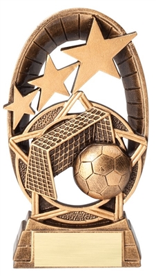 Radiant Star<BR> Soccer Trophy<BR> 6.5 Inches