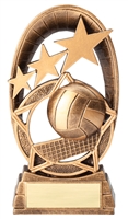Radiant Star<BR> Volleyball Trophy<BR> 6.5 Inches