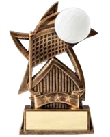 Star Volleyball Trophy<BR> 6 Inches