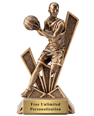 Checkmate<BR> Female Basketball Trophy<BR> 6.5 Inches