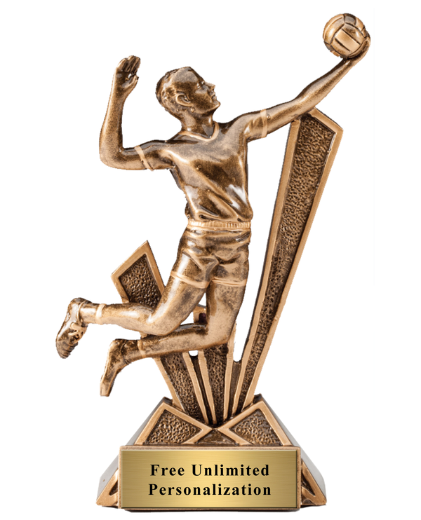 Checkmate<BR> Male Volleyball Trophy<BR> 6.5 Inches