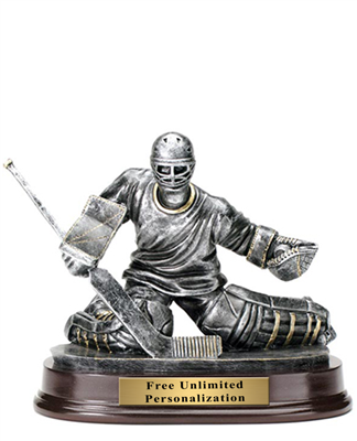 Hockey Goalie Trophy<BR> 7 Inches