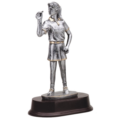 Female Dart Trophy<BR> 9.5 Inches
