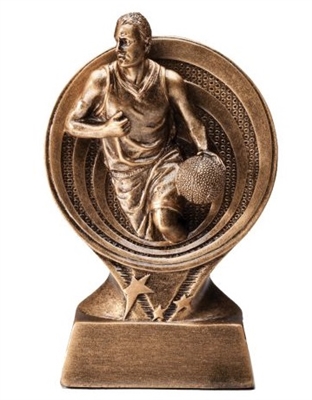 Saturn<BR> Male Basketball Trophy<BR> 6 Inches