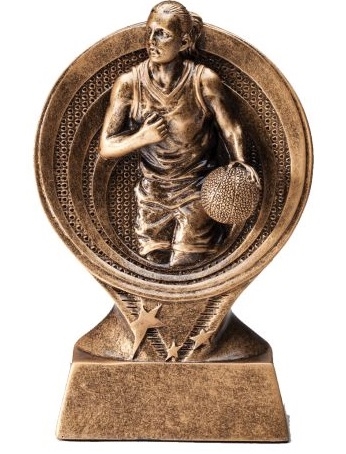 Saturn<BR> Female Basketball Trophy<BR> 6 Inches