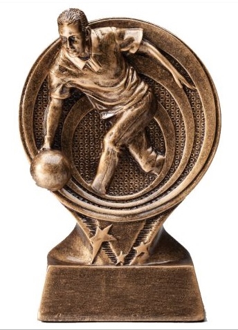 Saturn<BR> Male Bowler Trophy<BR> 6 Inches