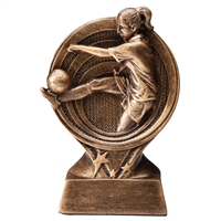 Saturn Female Soccer Trophy<BR> 6 Inches