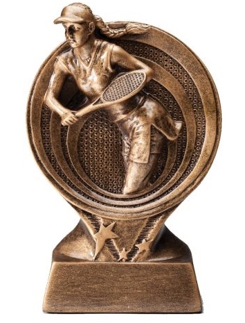Saturn<BR> Female Tennis Trophy<BR> 6 Inches