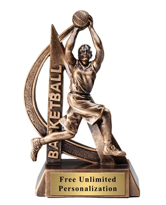 Ultra Action<BR> Female Basketball Trophy <BR> 6.25 Inches