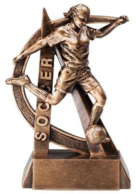 Ultra Female Soccer Trophy<BR> 6.5 Inches