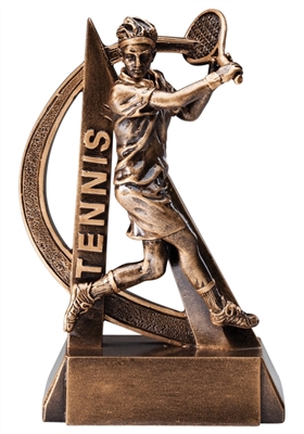 Ultra Action<BR> Male Tennis Trophy<BR> 6.5 Inches