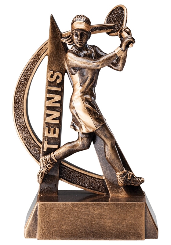 Ultra Action<BR> Female Tennis Trophy<BR> 6.5 Inches