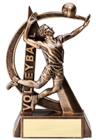 Ultra Male Volleyball Trophy<BR> 6.5 Inches