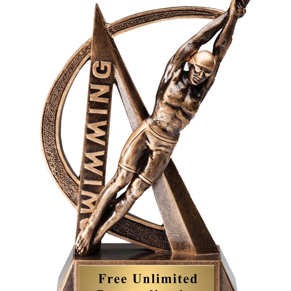 Ultra Male Swim Trophy<BR> 6.5 Inches