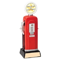 Gas Pump Trophy<BR> Your Custom Logo<BR> 10 Inches