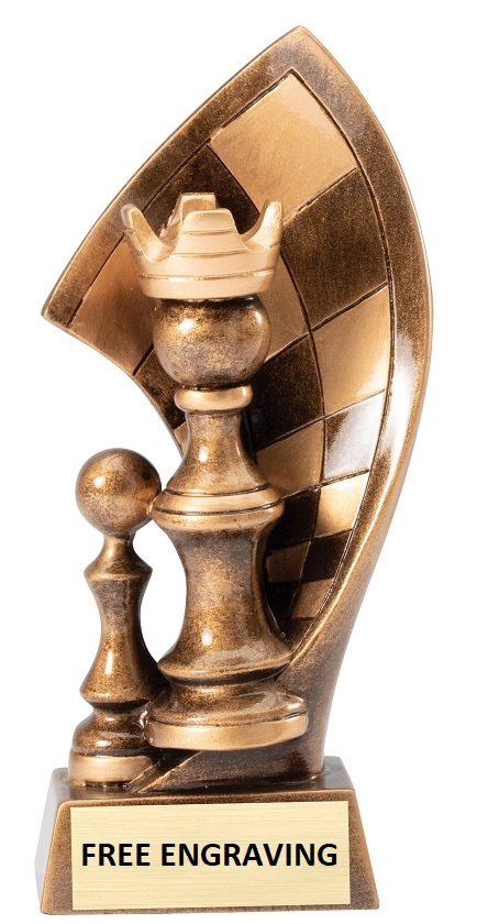 Modern<BR> Chess Trophy<BR> 6.75 Inches