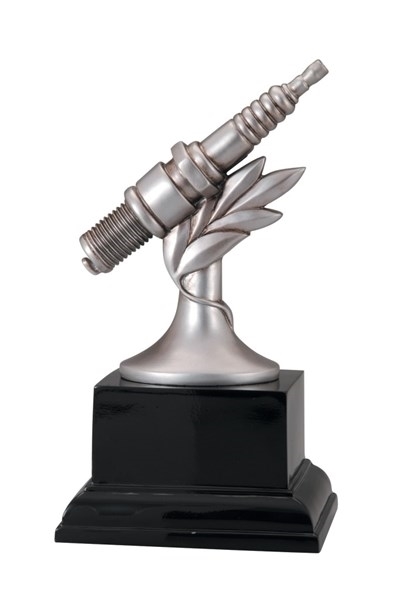Silver Spark Plug<BR> Premium Trophy<BR> 5.5 Inches
