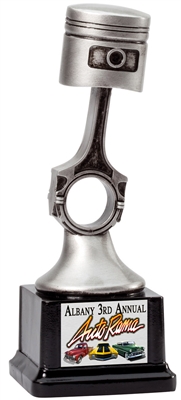 Silver Piston Trophy<BR> Premium Grade<BR> 7 Inches
