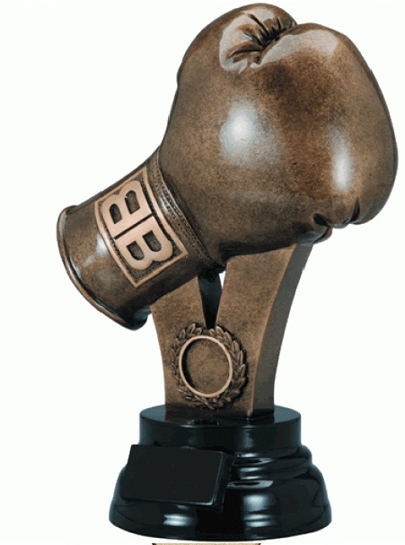 Premium Grade<BR> Boxing Glove Trophy<BR> 9 and 11 Inches
