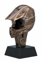 Premium<BR>Motorcycle Helmet Trophy<BR> 6.25 & 8.75 Inches