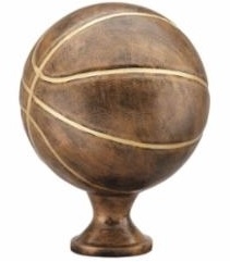 Bronzed Basketball<BR>Replacement<BR> 12 Inches