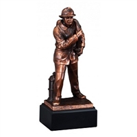 Bronze Gallery<BR> Fireman Trophy<BR> 12 Inches