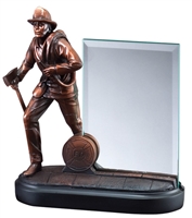Premium Bronze<BR> 8" Firefighter Trophy