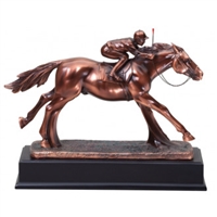 Bronze Gallery<BR> Jockey III Trophy<BR> 12.5 Inches
