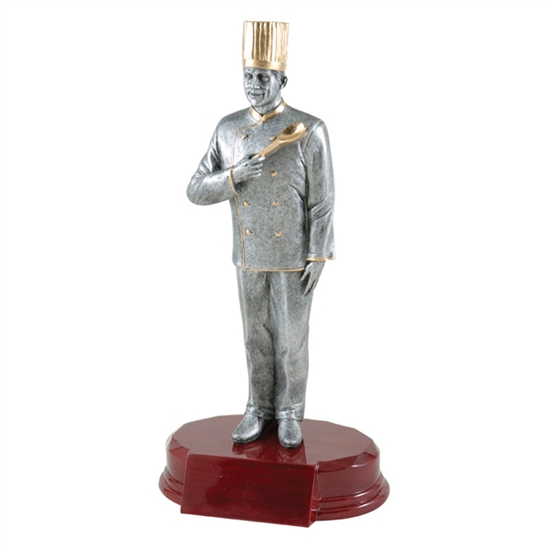 (M) Executive Chef Trophy<BR> 7.25 & 9.25 Inches