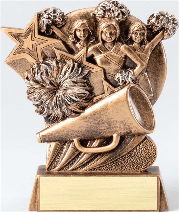 HYPE STAR  Cheer Trophy<BR> 5.25 Inches