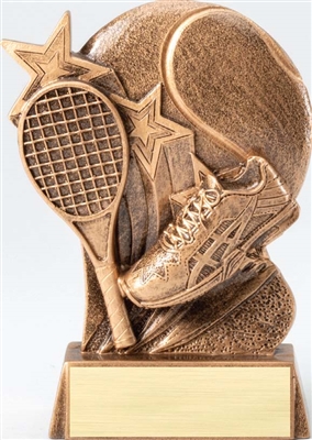 HYPE STAR  Tennis Trophy<BR> 5.25 Inches