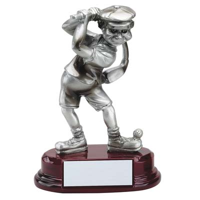 Premium Pewter<BR> Comic Golfer Trophy<BR> 5.75 Inches