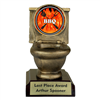 Toilet Bowl Trophy<BR>BBQ Flame<BR>Or Custom Logo