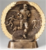 Resin High Relief<BR> Football Trophy<BR> 7.5 Inches