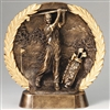 Resin High Relief<BR> Male Golf Trophy<BR> 7.5 Inches