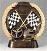 Resin High Relief<BR> Racing Trophy<BR> 7.5 Inches