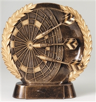 Resin High Relief<BR> Darts Trophy<BR> 7.5 Inches