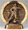 Resin High Relief<BR> Female Soccer Trophy<BR> 7.5 Inches