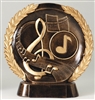 Resin High Relief<BR> Music Trophy<BR> 7.5 Inches