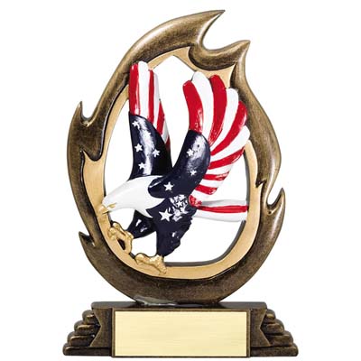 Flame<BR> Eagle Trophy<BR> 7.25 Inches