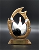 Flame<BR> Bowling Trophy<BR> 7.25 Inches