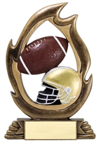 Flame<BR> Football Trophy<BR> 7.25 Inches