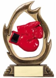 Flame<BR> Boxing Trophy<BR> 7.25 Inches