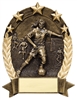 Inflation Buster<BR>5 Star Oval Feale<BR>Soccer Trophy<BR> 6.25 Inches