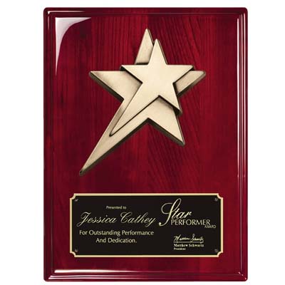 Rosewood Piano Plaque<BR> Premier Star Casting<BR> 8x10 or 9x12 Inches