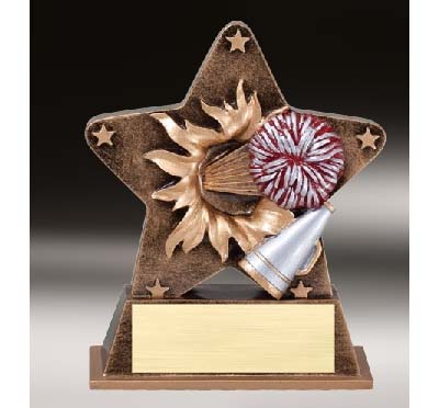 Starburst Cheer Trophy<BR> 5.5 Inches
