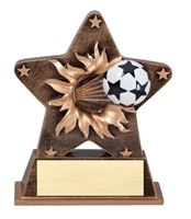 Starburst Soccer Trophy<BR> 5.5 Inches