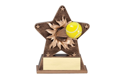 Starburst Tennis Trophy<BR> 5.5 Inches