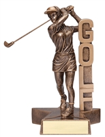 Billboard<BR> Female Golf Trophy<BR> 6.5 & 8.5 Inches